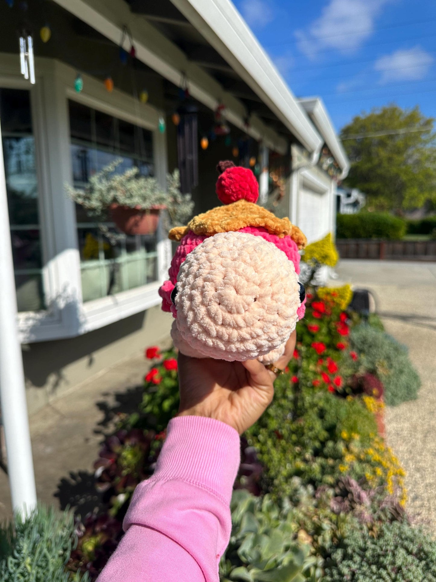 Ice Cream Sundae Turtle Amigurumi - Cute Crochet Gift