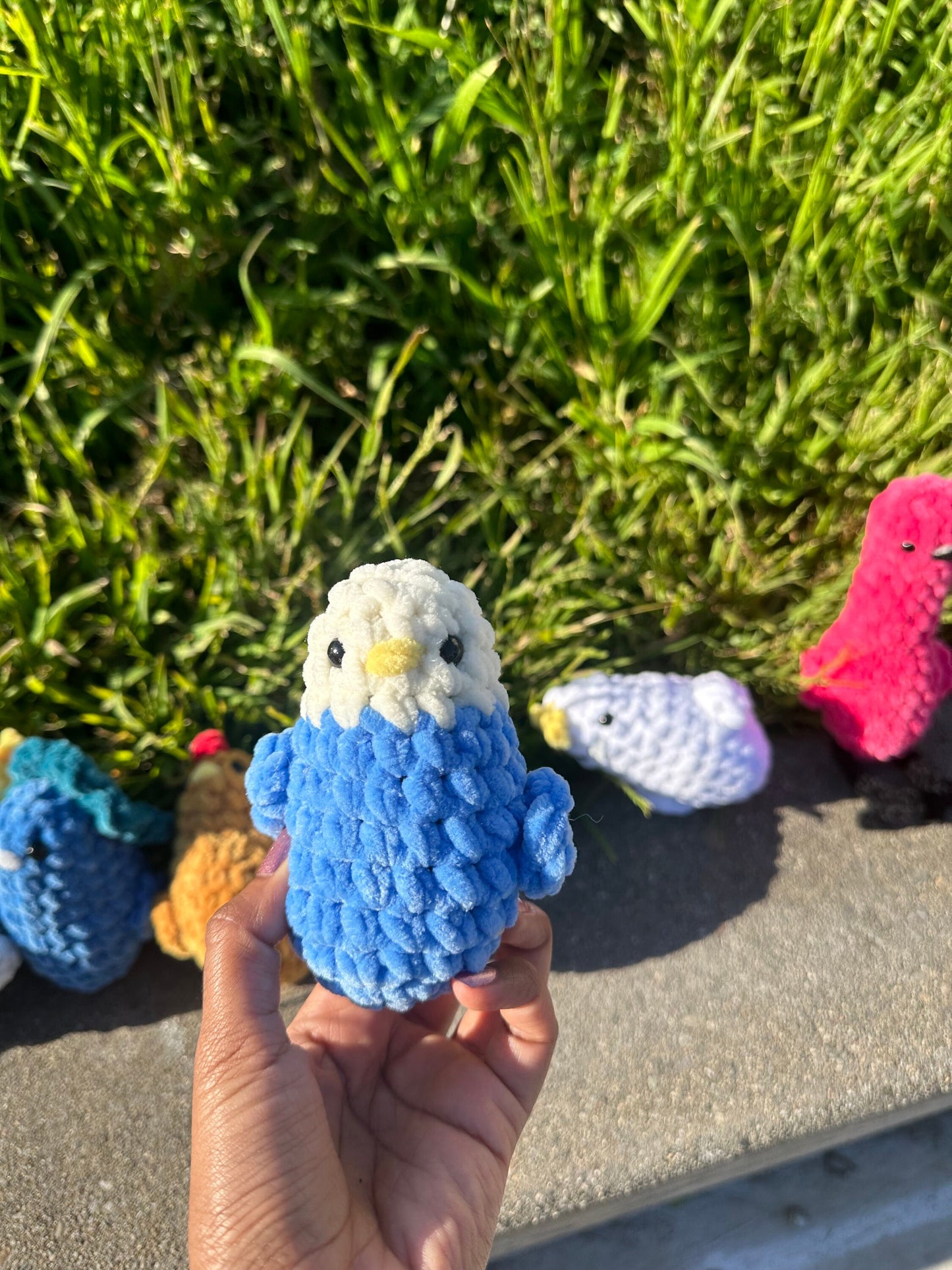 Crochet Bird Plushie, Amigurumi Stuffed Animal, Desk Buddy