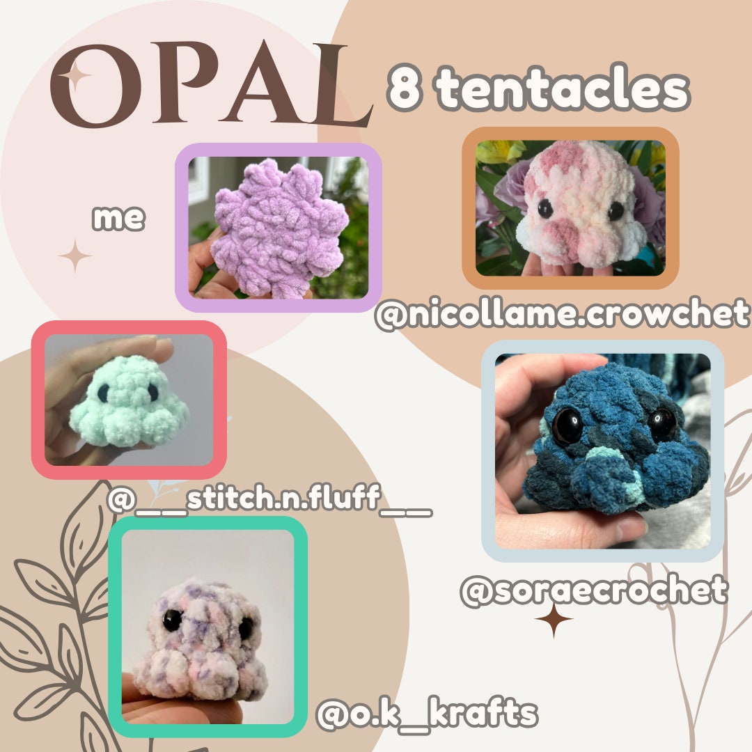 Pocket Octo Crochet Pattern: 3-in-1 No Sew Bundle (PDF Pattern)