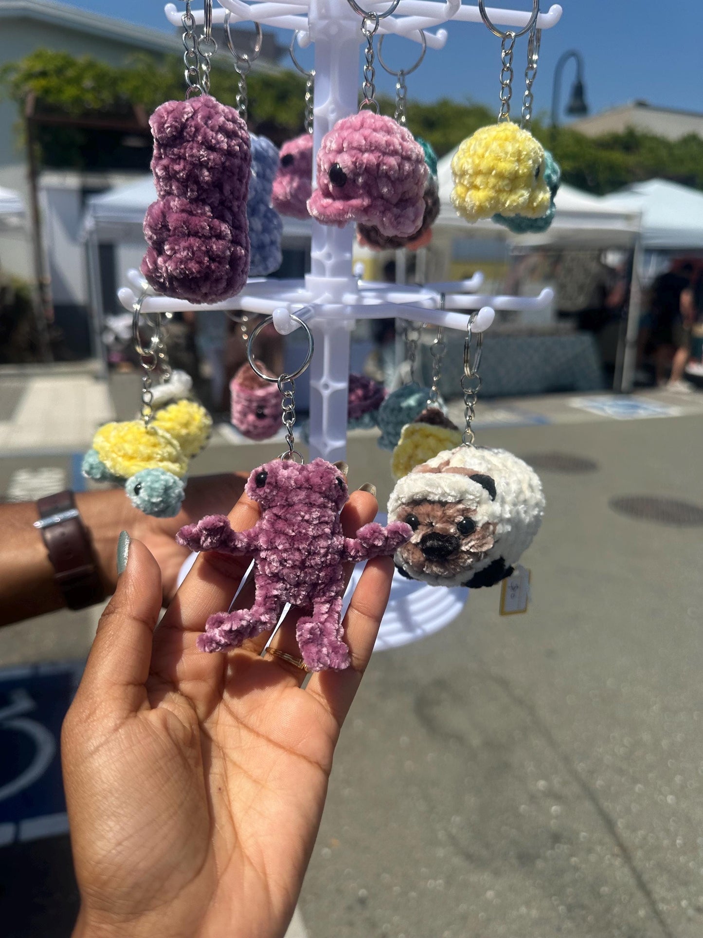 Tiny Little Plushie Keychains - customizable, many colors