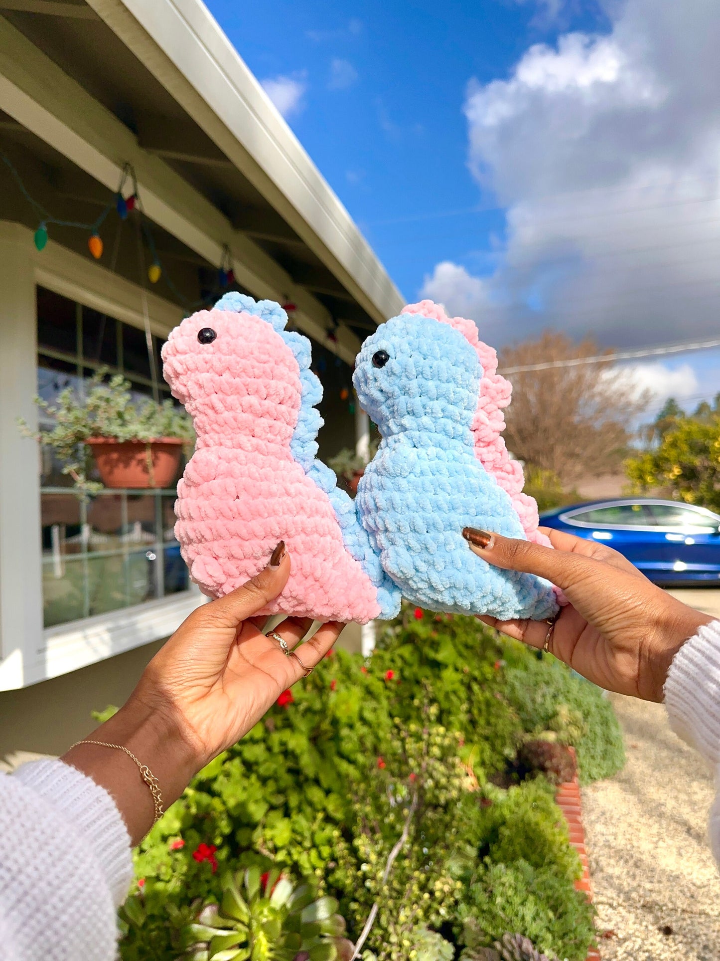 Customizable Crochet T-Rex Plushie, Amigurumi Dinosaur