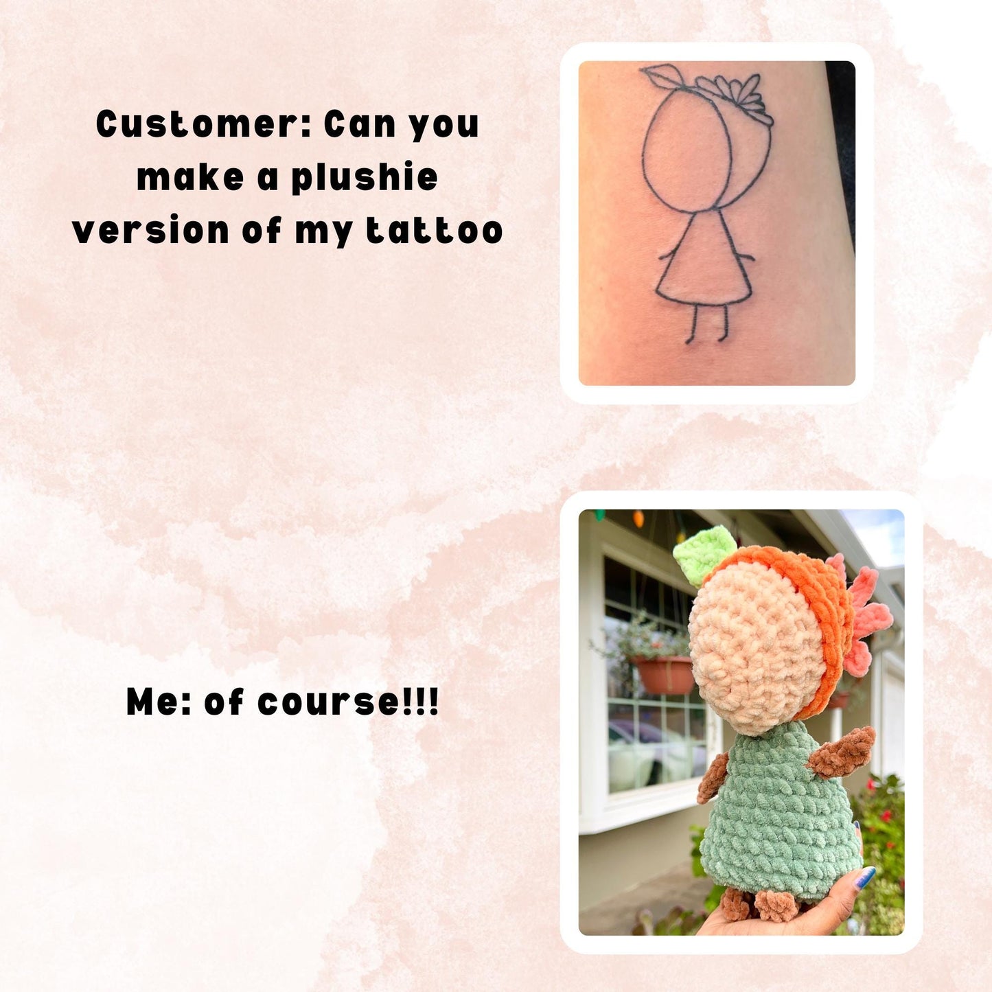 Custom Crochet Plushies Handcrafted to Order (PERSONALIZED)