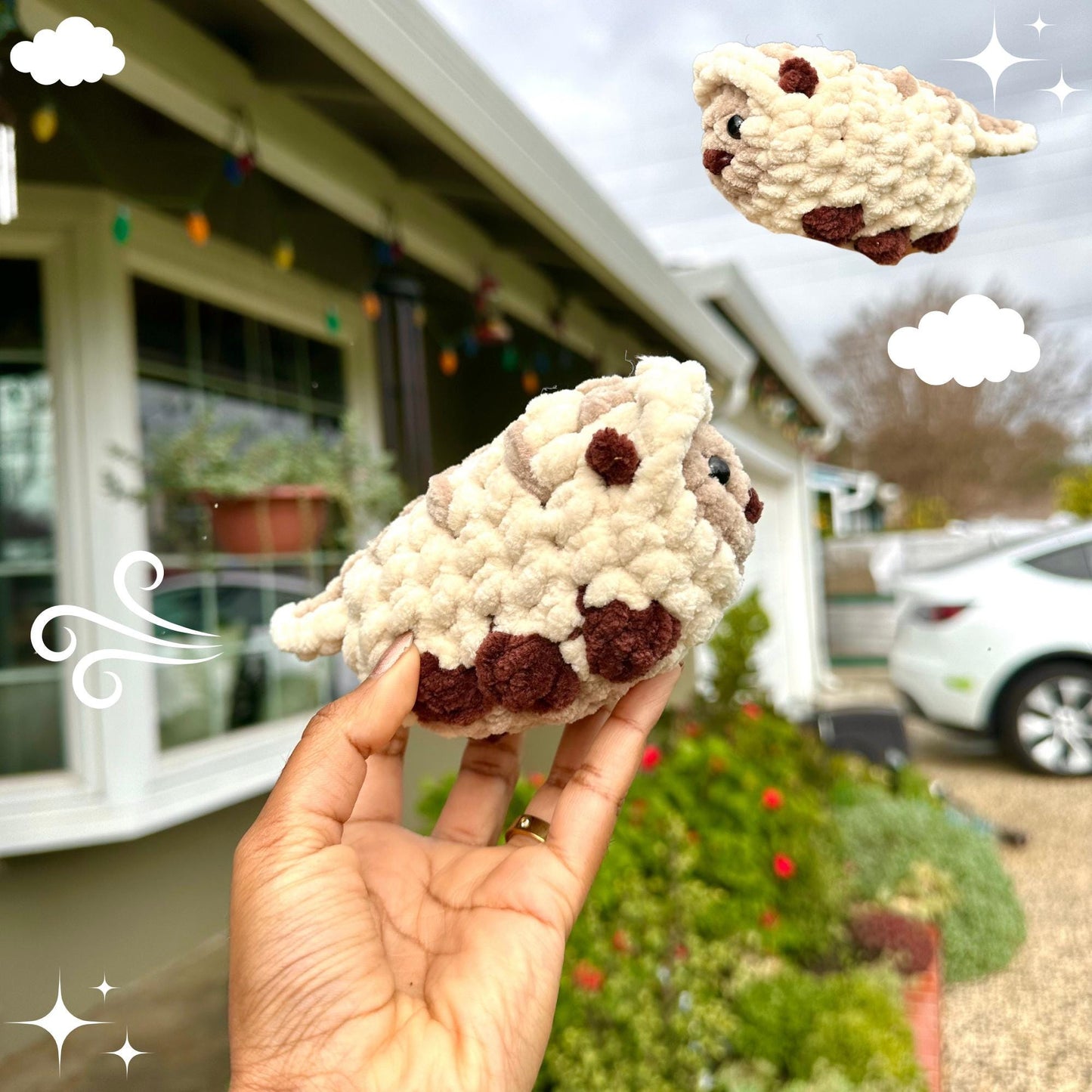 Biscuit the Flying Bison Crochet Pattern, Amigurumi PDF, Video Tutorial, Variety Guide