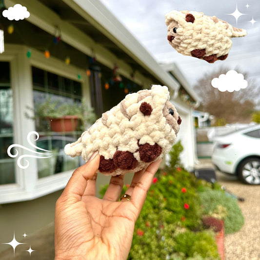 Biscuit the Flying Bison Crochet Pattern, Amigurumi PDF, Video Tutorial, Variety Guide