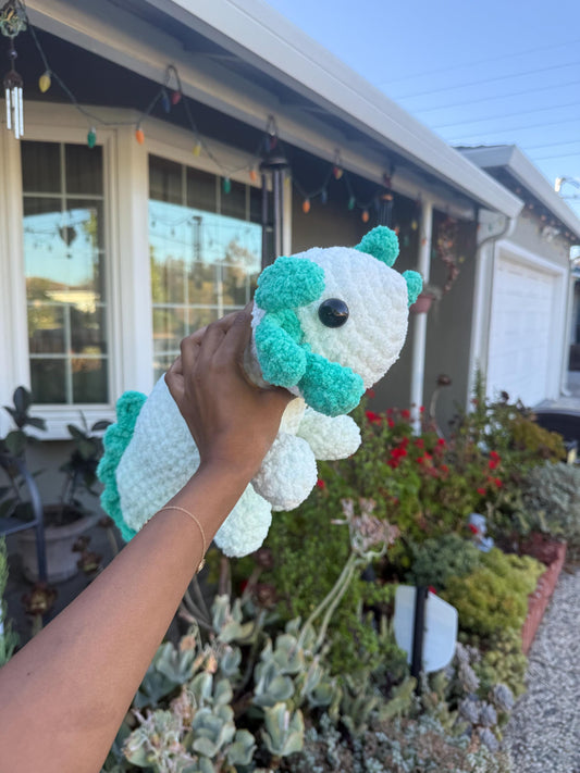 Jumbo Amigurumi Axolotl Plushie, Unique Decor