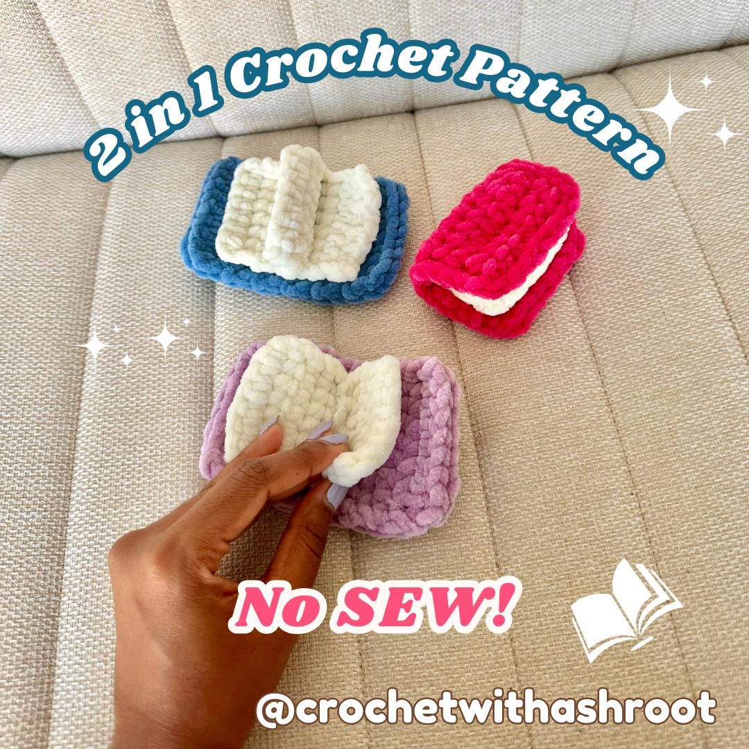 Market Prep Crochet Pattern Bundle – No-Sew Pocket Turtles, Octos, Books, Mugs (PDF Pattern)
