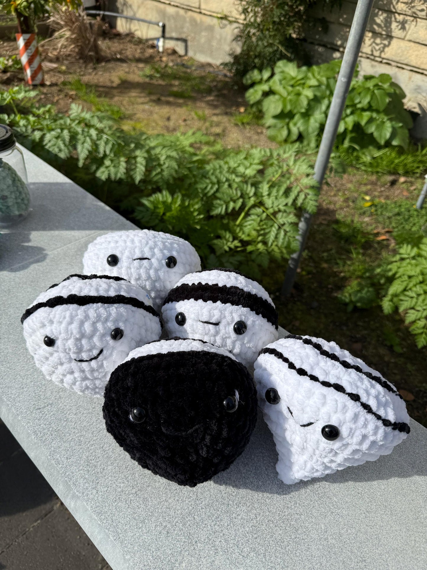 Mystery Amigurumi Plushie, Black and White Stuffed Animal