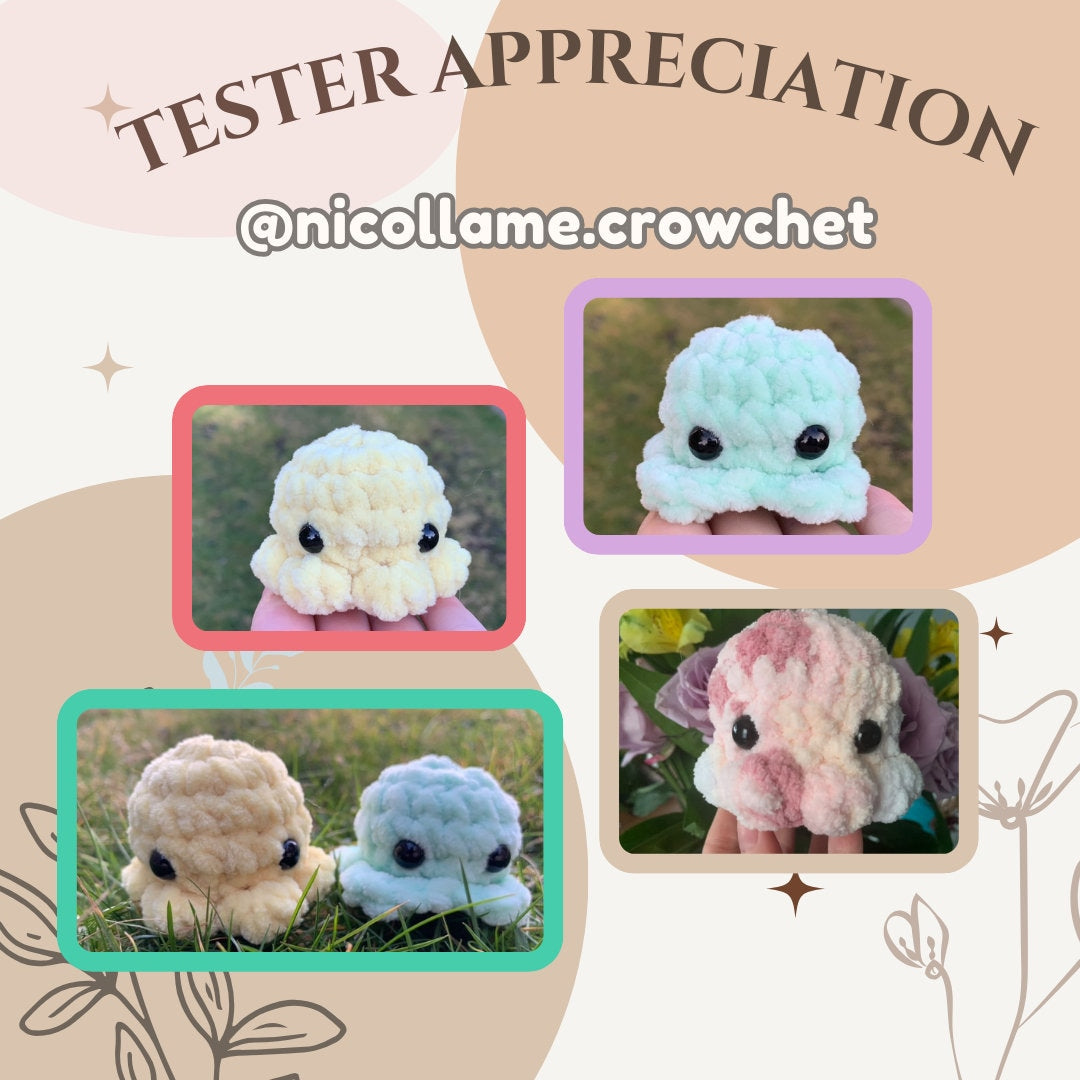 Pocket Octo Crochet Pattern: 3-in-1 No Sew Bundle (PDF Pattern)