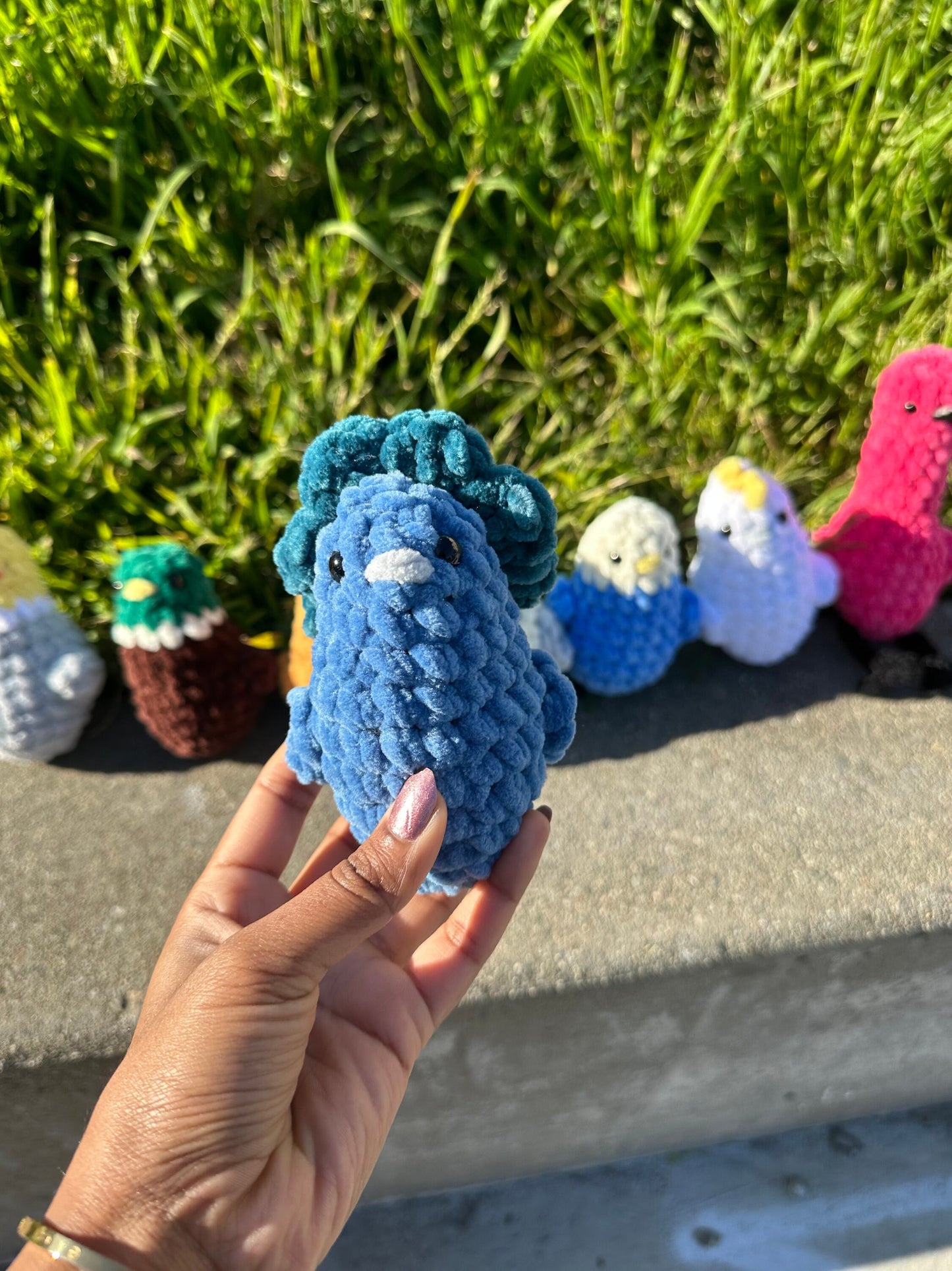 Crochet Bird Plushie, Amigurumi Stuffed Animal, Desk Buddy