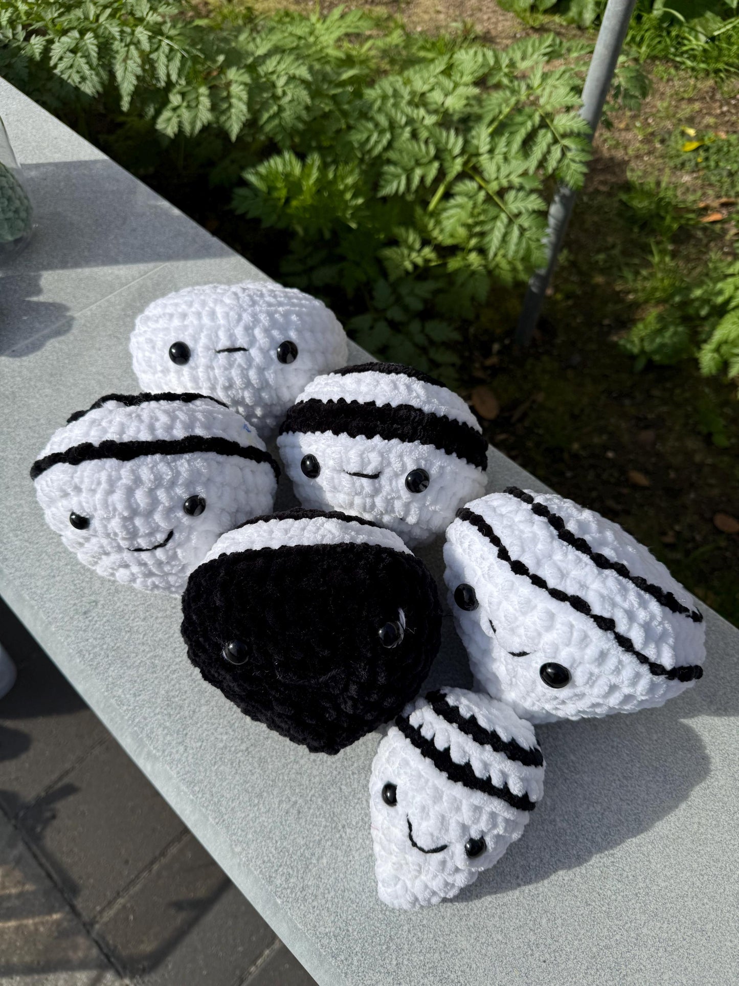 Mystery Amigurumi Plushie, Black and White Stuffed Animal
