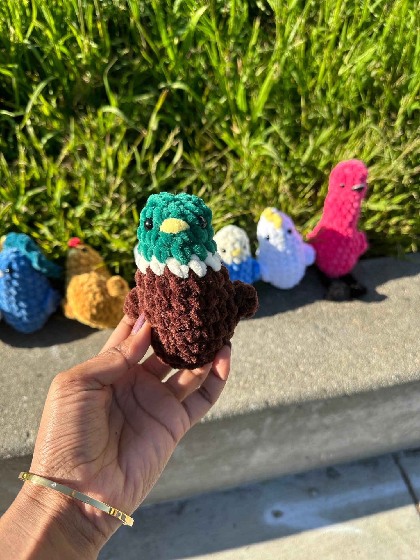 Crochet Bird Plushie, Amigurumi Stuffed Animal, Desk Buddy