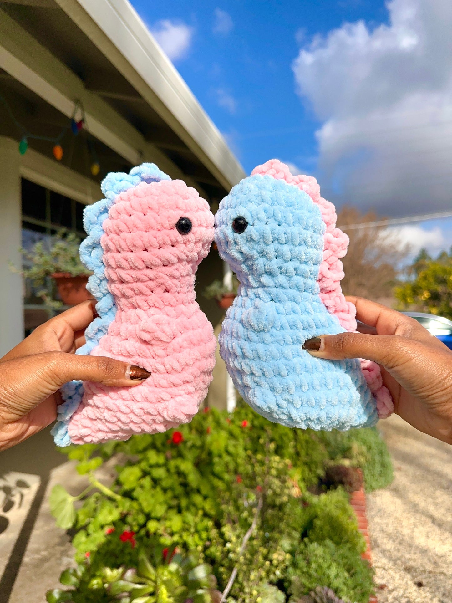 Customizable Crochet T-Rex Plushie, Amigurumi Dinosaur
